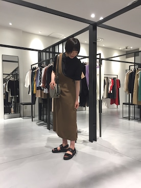 「2018ss」｜「アイテム（ワンピース/ドレス）」を使った、永田　真由さん（レディース・170cm）の夏コーディネート