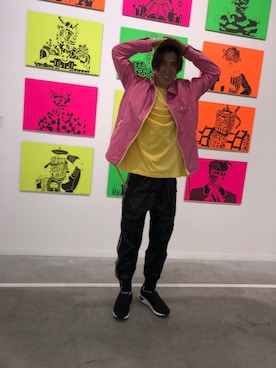 「デニムから始まったライフスタイルブランド」｜「アイテム（ジャケット/アウター）」を使った、BANさん（メンズ・172cm）の春コーディネート