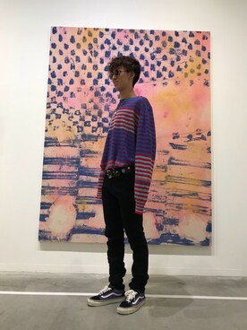 「デニムから始まったライフスタイルブランド」｜「アイテム（シューズ）」を使った、BANさん（メンズ・172cm）の夏コーディネート