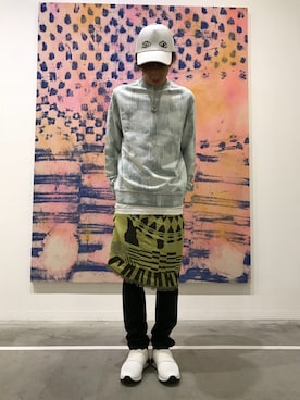 「デニムから始まったライフスタイルブランド」｜「アイテム（シューズ）」を使った、BANさん（メンズ・172cm）の夏コーディネート