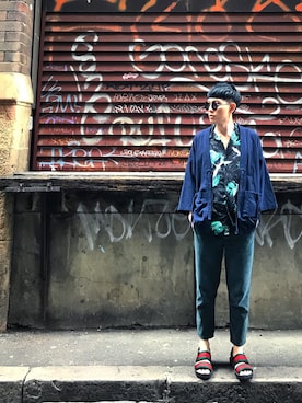 「TOPMAN（トップマン）のアイテム（スラックス）」を使った、kimbaloves6さん（メンズ・175cm）の秋コーディネート