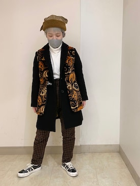 「Re:make（リメイク）のアイテム」を使った、おおもとさん（レディース・150cm）の冬コーディネート