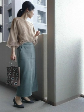 「HALIN（ハリン）のアイテム」を使った、たま🥚ゆっこさん（レディース・165cm）の春コーディネート