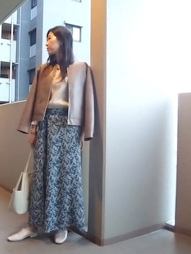 「OZOC（オゾック）のアイテム（パンプス）」を使った、たま🥚ゆっこさん（レディース・165cm）の春コーディネート