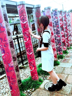 「VANS（バンズ）のアイテム（シャツワンピース）」を使った、kana☺︎さん（レディース・158cm）の秋コーディネート