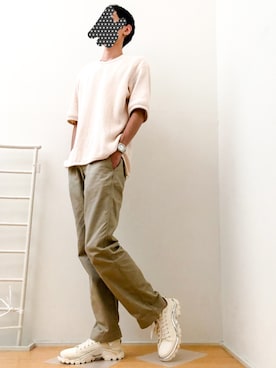「RYU（リュー）のアイテム（トップス）」を使った、ゆうさん（メンズ・183cm）の秋コーディネート