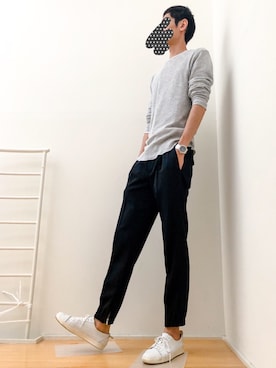 「Dior（ディオール）のアイテム（スラックス）」を使った、ゆうさん（メンズ・183cm）の秋コーディネート