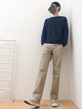 「マーガレット・ハウエル(MARGARET HOWELL)」｜「アイテム（スラックス）」を使った、ゆうさん（メンズ・183cm）の春コーディネート