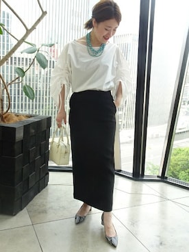 「VERMEIL par iena」｜「アイテム（アクセサリー）」を使った、naokoさん（レディース・151cm）の夏コーディネート