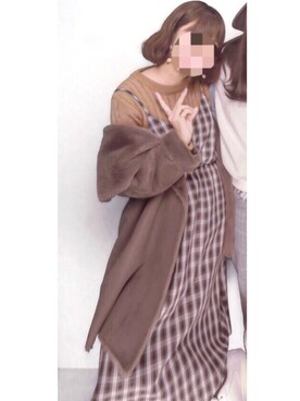 「FOREVER 21（フォーエバー トゥエンティーワン）のアイテム（リング）」を使った、ユ さん（レディース・160cm）の冬コーディネート