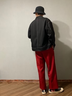 「STUDIO SEVEN（スタジオ セブン）のアイテム（帽子）」を使った、がっきー！さん（メンズ・172cm）の秋コーディネート