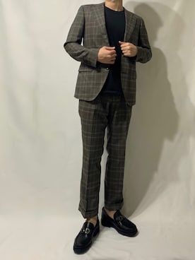 「アイテム（フォーマルスーツ/小物）」を使った、がっきー！さん（メンズ・172cm・20代）の秋コーディネート