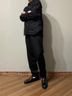 「GIVENCHY（ジバンシイ）のアイテム（シューズ）」を使った、がっきー！さん（メンズ・172cm）の冬コーディネート