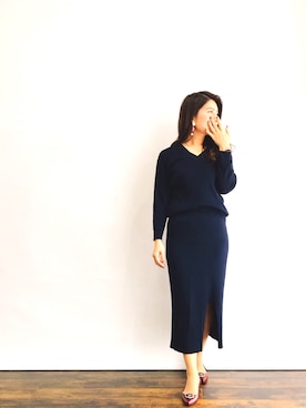 「Faux Pas Paris（フォーパパリ）のアイテム」を使った、magaaさん（レディース・159cm）の秋コーディネート