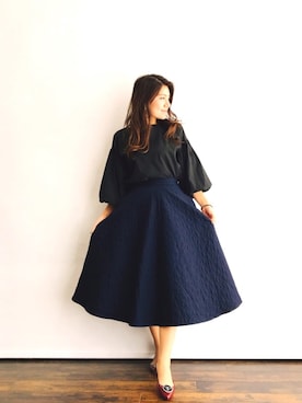 「coca（coca）（コカ）のアイテム」を使った、magaaさん（レディース・159cm）の秋コーディネート