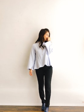 「Simplicite（サンプリシテ）のアイテム」を使った、magaaさん（レディース・159cm）の秋コーディネート