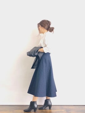 「PLAIN CLOTHING（プレーンクロージング）のアイテム（アクセサリー）」を使った、magaaさん（レディース・159cm）の秋コーディネート