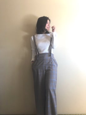 「お揃いコーデ」｜「アイテム（アクセサリー）」を使った、magaaさん（レディース・159cm）の冬コーディネート