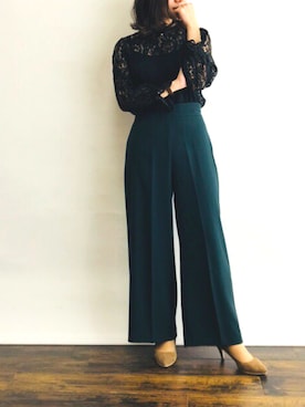「PLAIN CLOTHING（プレーンクロージング）のアイテム（パンプス）」を使った、magaaさん（レディース・159cm）の春コーディネート