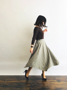 「PLAIN CLOTHING（プレーンクロージング）のアイテム（パンプス）」を使った、magaaさん（レディース・159cm）の春コーディネート