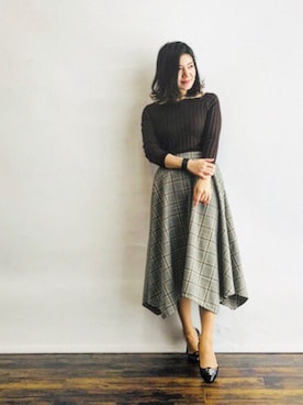 「PLAIN CLOTHING（プレーンクロージング）のアイテム（アクセサリー）」を使った、magaaさん（レディース・159cm）の春コーディネート