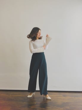 「ZARA WOMAN（ザラウーマン）のアイテム」を使った、magaaさん（レディース・159cm）の春コーディネート