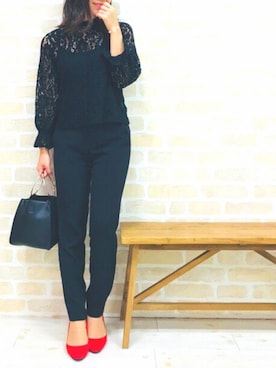 「Mathilda（マチルダ）のアイテム（パンプス）」を使った、magaaさん（レディース・159cm）の春コーディネート