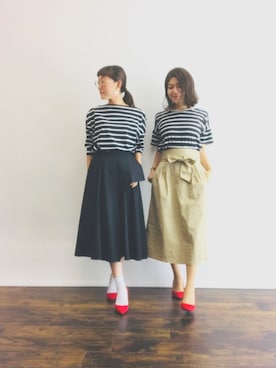 「PLAIN CLOTHING（プレーンクロージング）のアイテム（アクセサリー）」を使った、magaaさん（レディース・159cm）の春コーディネート