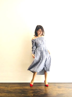 「PLAIN CLOTHING（プレーンクロージング）のアイテム（アクセサリー）」を使った、magaaさん（レディース・159cm）の春コーディネート