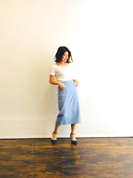 「PLAIN CLOTHING（プレーンクロージング）のアイテム（アクセサリー）」を使った、magaaさん（レディース・159cm）の夏コーディネート