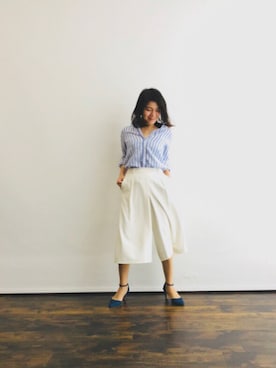 「PLAIN CLOTHING（プレーンクロージング）のアイテム（アクセサリー）」を使った、magaaさん（レディース・159cm）の夏コーディネート