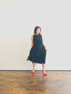 「Mathilda（マチルダ）のアイテム（パンプス）」を使った、magaaさん（レディース・159cm）の夏コーディネート