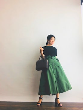 「ワッフル」｜「アイテム（サンダル）」を使った、magaaさん（レディース・159cm）の夏コーディネート