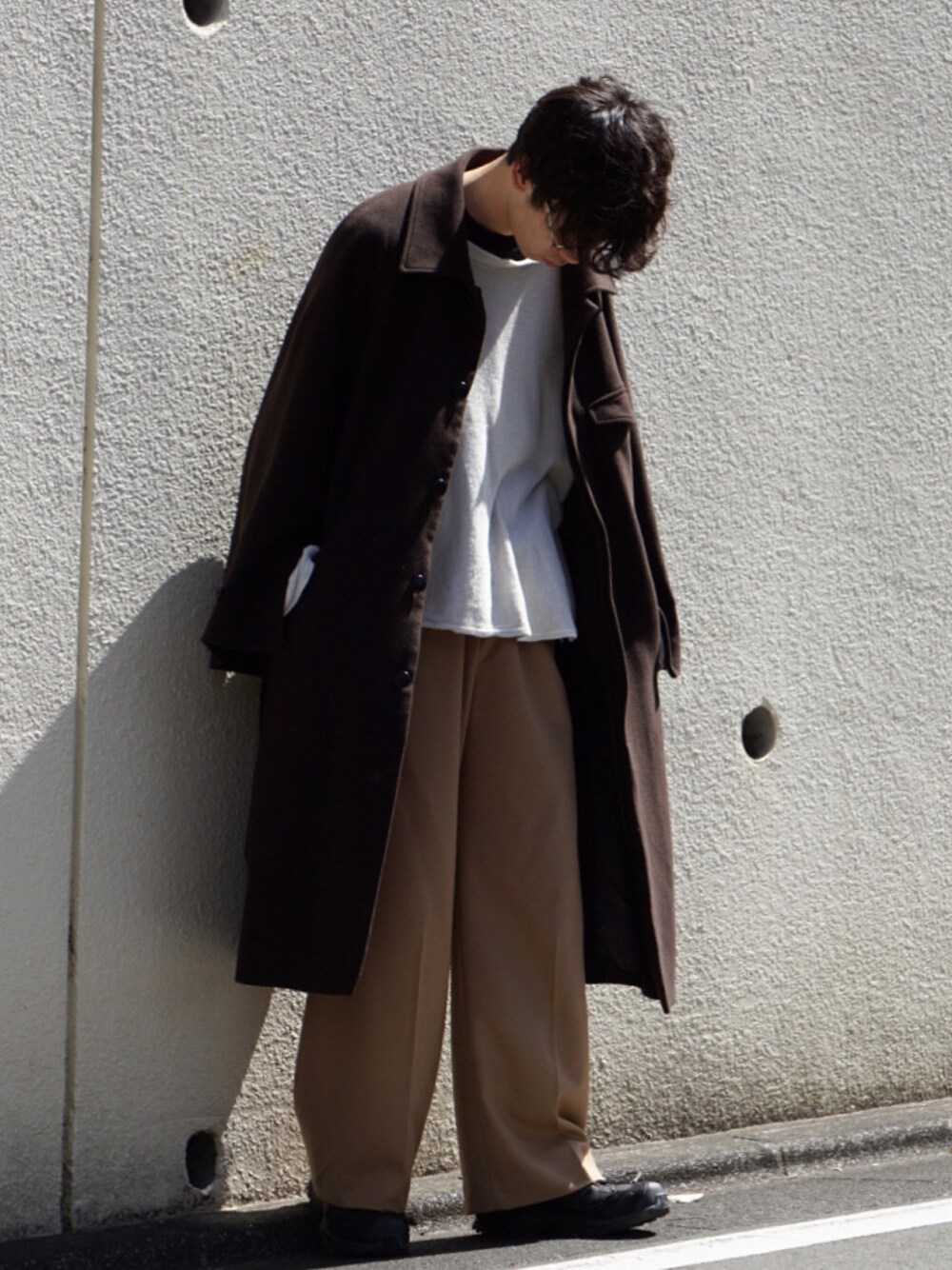 RYO TAKASHIMAのステンカラーコートを使った人気ファッション 