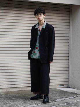 「sulvam」｜「アイテム（ジャケット/アウター）」を使った、むかいさん（メンズ・170cm）の夏コーディネート