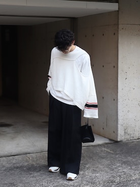 「MARROW（マロウ）のアイテム」を使った、むかいさん（メンズ・170cm）の秋コーディネート