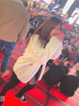 「アイテム（ブルゾン）」を使った、milkさん（レディース・153cm・10代）の冬コーディネート