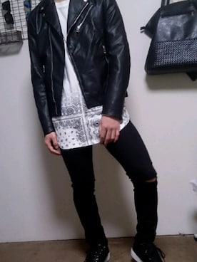 「三代目」｜おぎさん（メンズ・173cm）の冬コーディネート