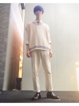 「TAKEO KIKUCHI（タケオキクチ）のアイテム（財布/小物）」を使った、あきくんさん（メンズ・170cm）の春コーディネート