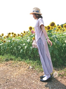 Tiptop ティップトップ の ss新色登場 プリーツ切り替えロングワンピース ワンピース Wear