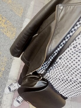 「UNIQLO（ユニクロ）のWOMEN ウルトラストレッチジーンズ（デニムパンツ）」を使った、aさん（レディース・152cm）の春コーディネート