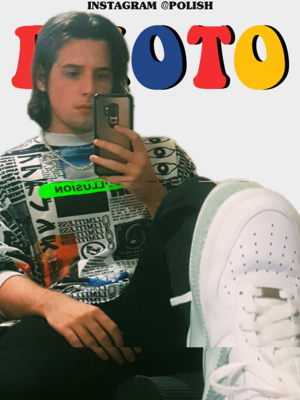 「street、streetstyle、AIR FORCE 1、Australia、winter、streetfashion」｜「NIKEのNIKE ナイキ AF1/1 - CV1758-100（スニーカー、ホワイト系）」を使った、jendogさん（メンズ・183cm）の春コーディネートの1枚目の写真