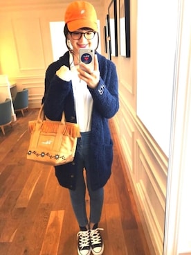 「Ron Herman（ロン ハーマン）のアイテム（その他アウター）」を使った、SHOJIさん（レディース・160cm）の春コーディネート