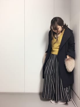 「BSTR」｜「アイテム（その他アウター）」を使った、ふみこさん（レディース・152cm）の冬コーディネート