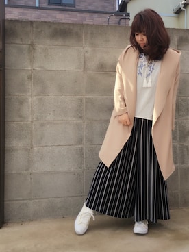 「BSTR」｜「アイテム（ジャケット/アウター）」を使った、ふみこさん（レディース・152cm）の春コーディネート