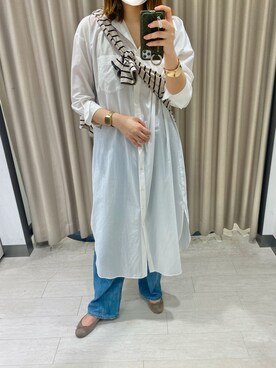 「URBANRESEARCH」｜「アイテム（バレエシューズ）」を使った、mikkoさん（レディース・168cm）の春コーディネート