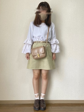 「Honeys（ハニーズ）のアイテム（ドレスシューズ）」を使った、mocha𓂃 ✿𓈒𓏸さん（レディース・150cm）の春コーディネート