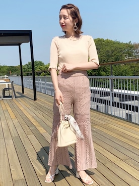「Chico（チコ）のアイテム（財布/小物）」を使った、uraさん（レディース・158cm）の春コーディネート