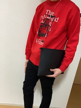 「JOKER（ジョーカー）のアイテム（スウェット）」を使った、Takumiさん（メンズ・177cm）の冬コーディネート