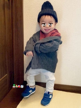 lenlen_rinrinさん（キッズ・80cm）の冬コーディネート